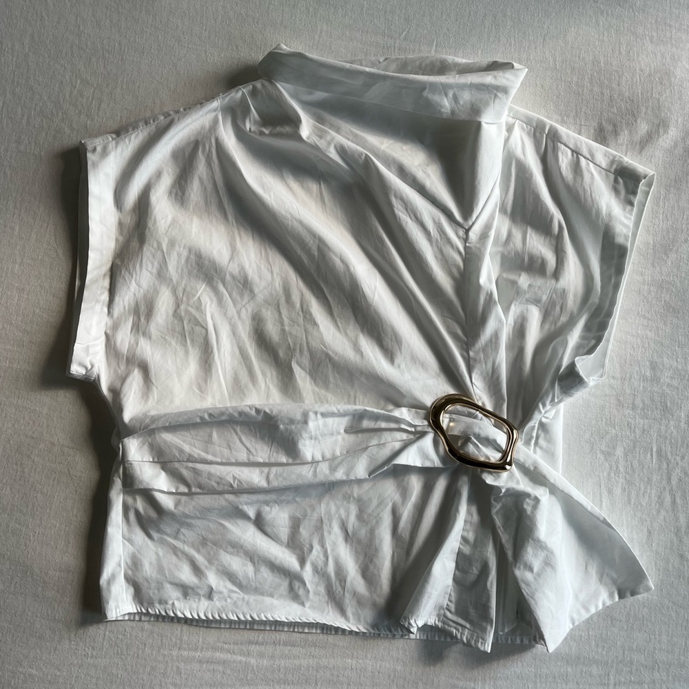Zara white top